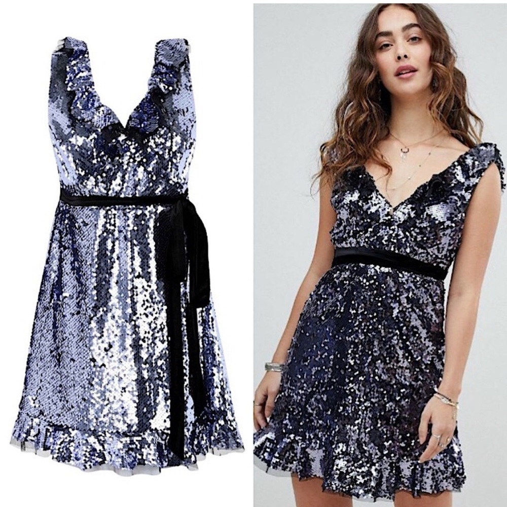 FREE PEOPLE Siren Sequin Dress